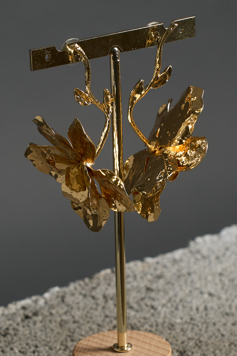 Orecchino Flora gold