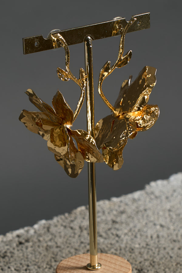 Orecchino Flora gold