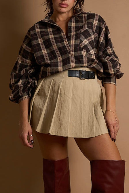 Camicia Scozia brown