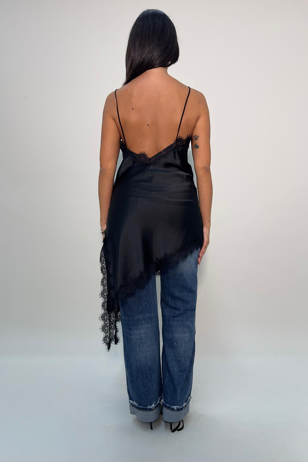 Abito Satin Nero