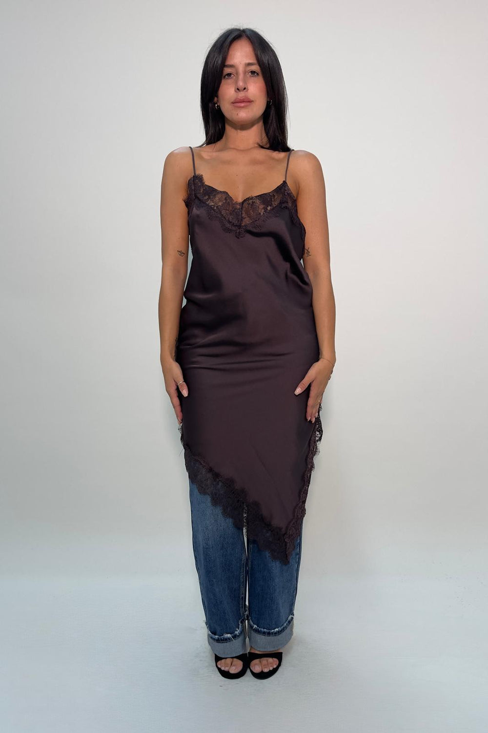 Abito Satin Wine